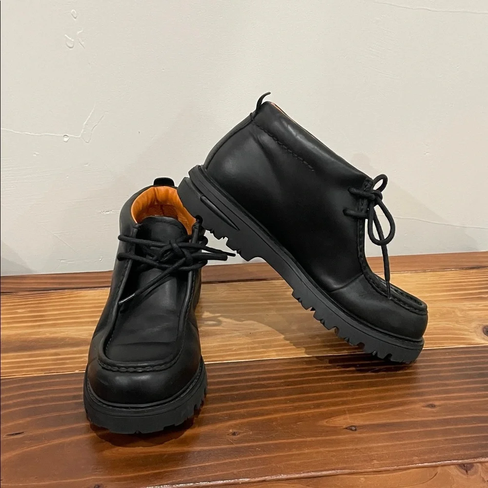 Vintage Timberland Chukka Boots Black Youths Size 5.5M (15915) Y2K